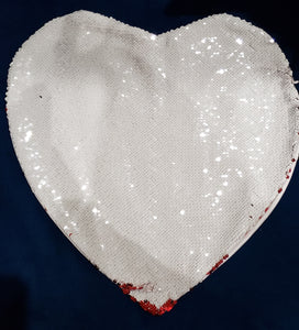 Sequin Heart Pillow