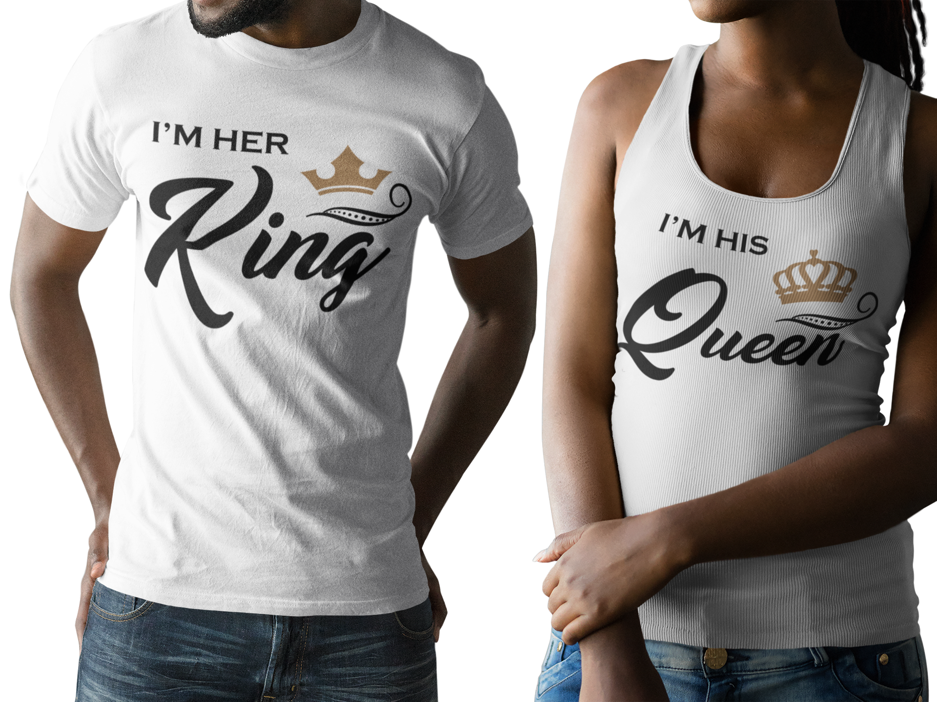 King & Queen Couples Shirt